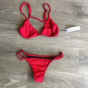 NWT ! COULBORNE RED SIREN TOP/BOTTOM